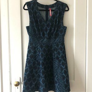 Tracy Reese Denim Indigo Flare Dress